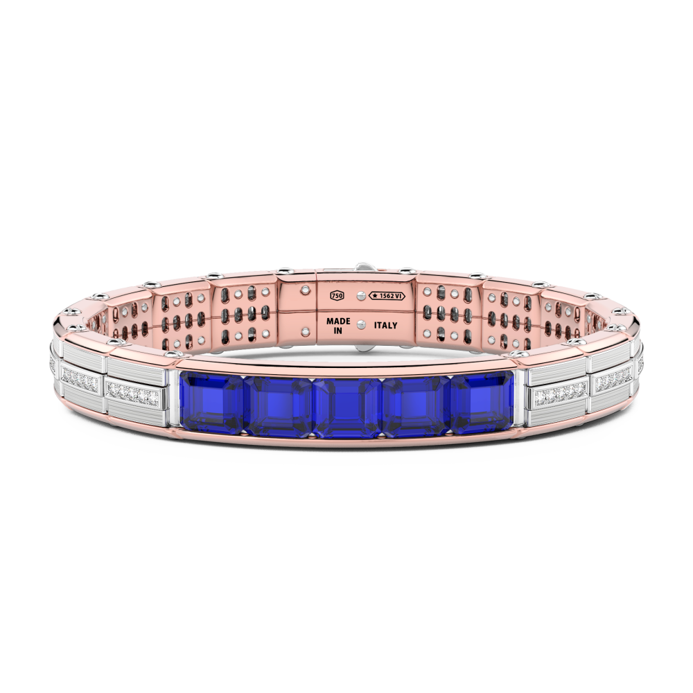 Zancan Bracelet In 18Kt Gold With Blue Sapphires