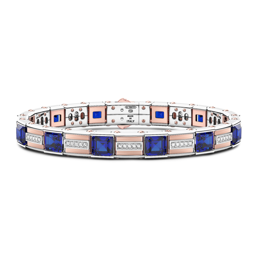 Zancan Bracelet In 18Kt Gold With Blue Sapphires