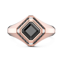 Zancan Ring In 18Kt Gold With Black Diamond