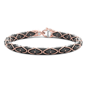 Zancan Bracelet In 18K Gold And Black Ceramic