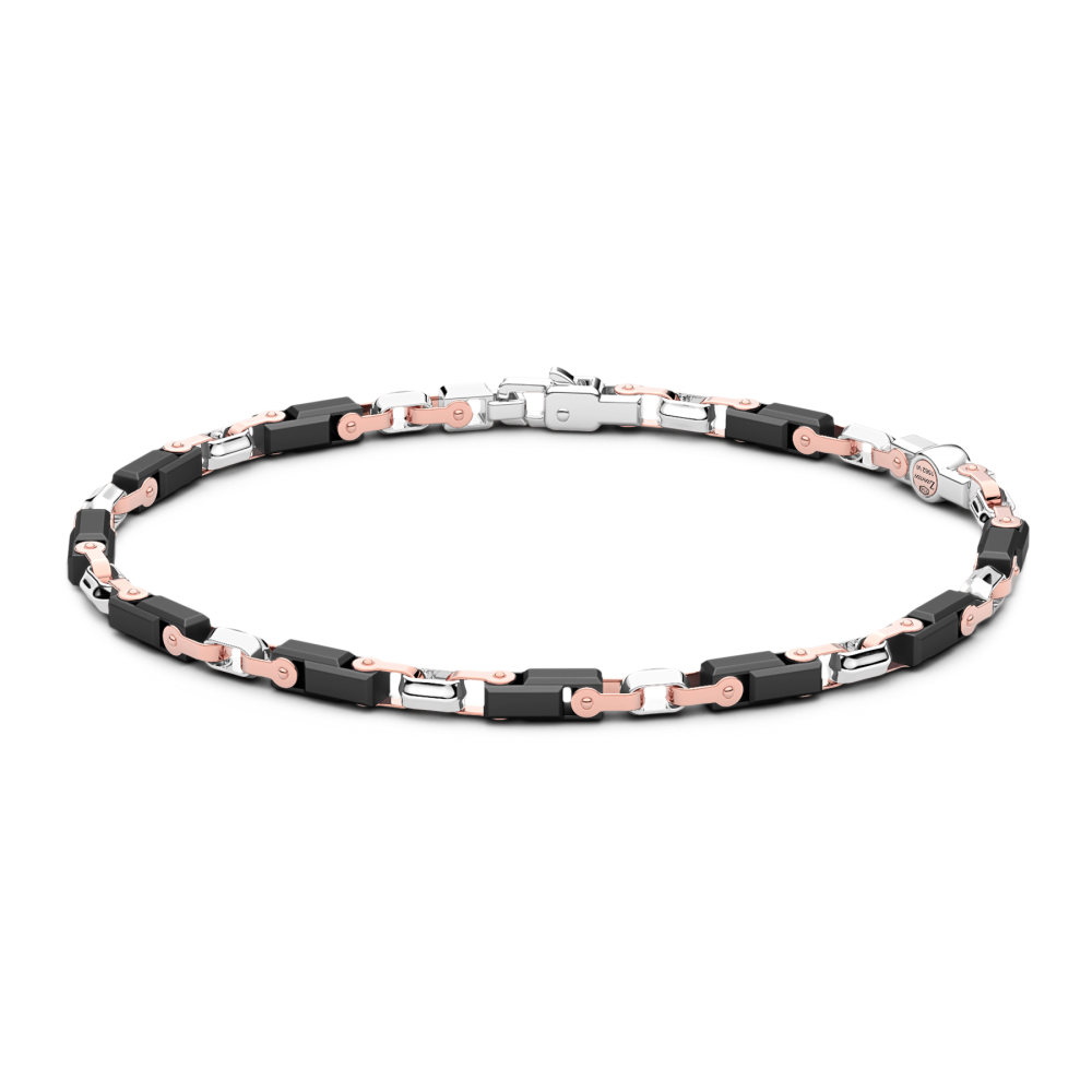 Zancan Bracelet In 18Kt Gold And Black Ceramic
