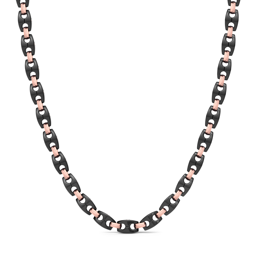 Zancan 18K Gold, Diamonds And Black Ceramic Necklace