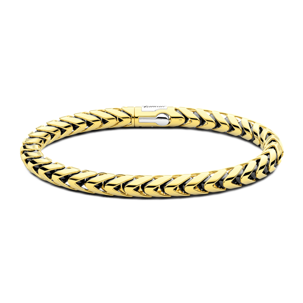 Zancan Bracelet In 18K Gold And Black Ceramic