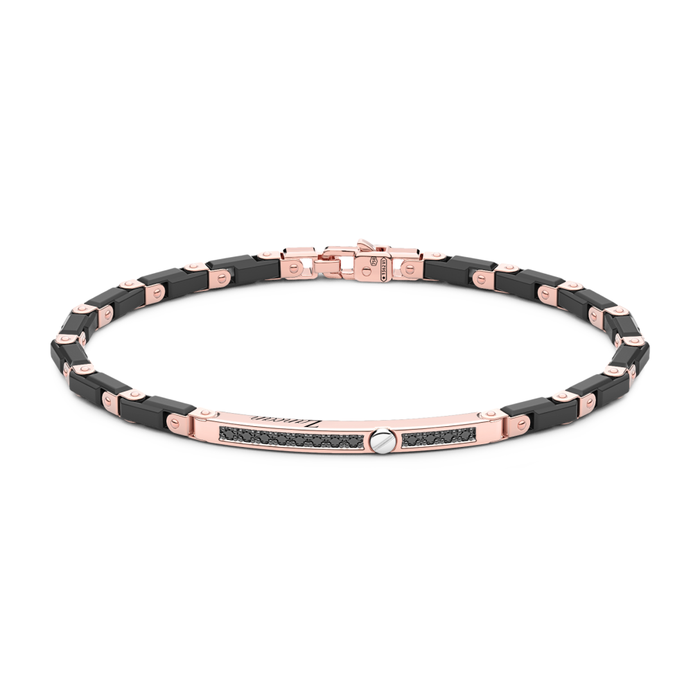 Zancan Bracelet In 18Kt Gold And Black Ceramic