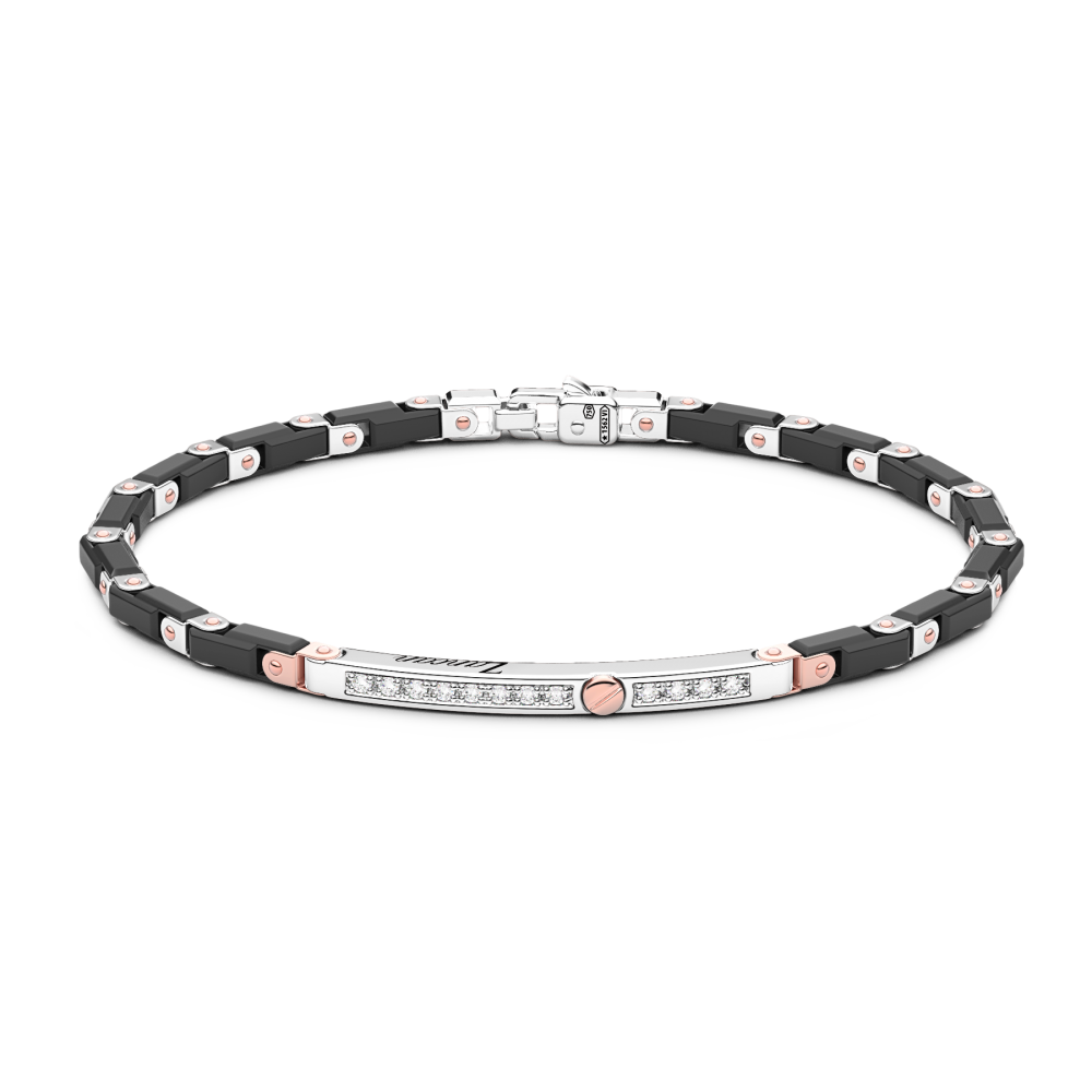 Zancan Bracelet In 18Kt Gold And Black Ceramic