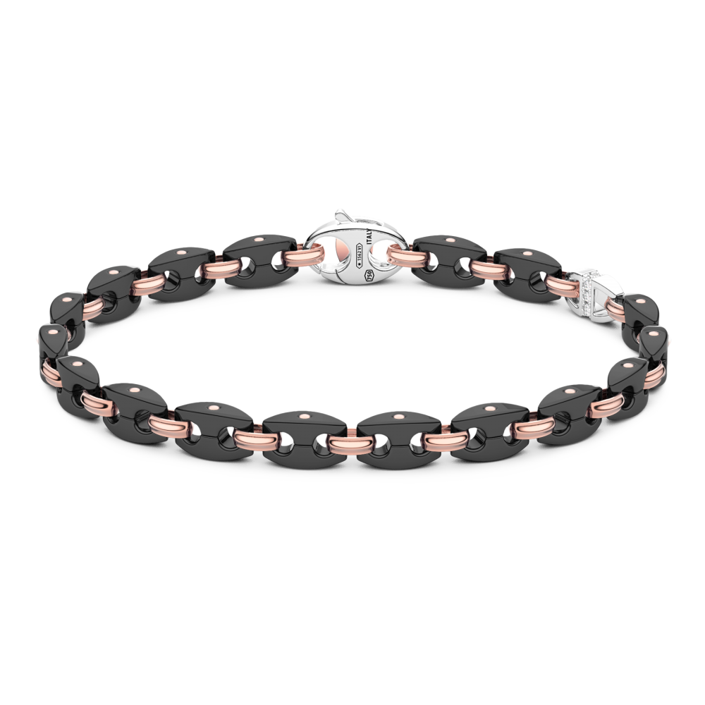 Zancan Bracelet In 18Kt Gold And Black Ceramic