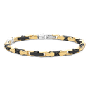 Zancan 18K Gold And Black Ceramic Bracelet