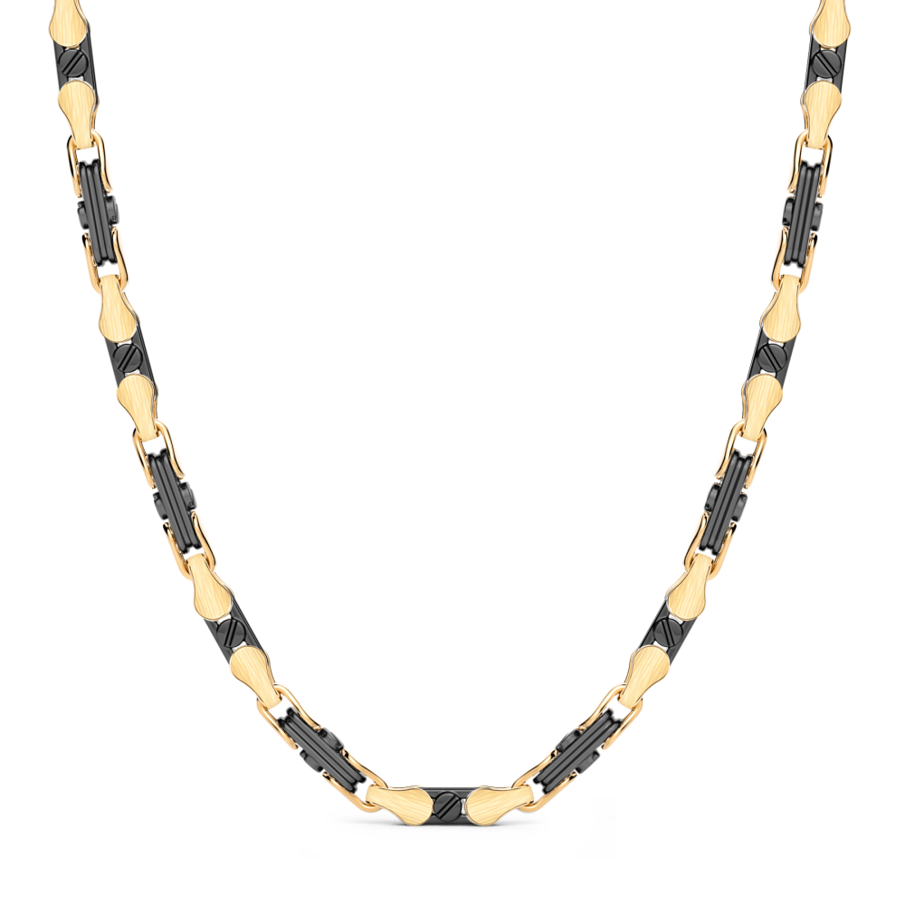 Zancan 18K Gold And Black Ceramic Necklace