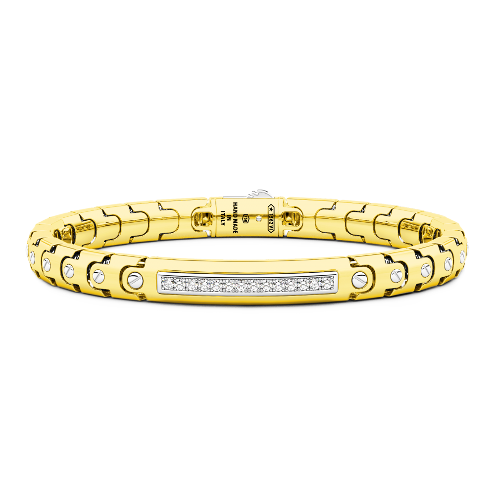 Zancan Bracelet In 18Kt Gold With Diamonds