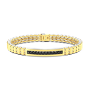 Zancan Bracelet In 18Kt Gold And Black Diamonds