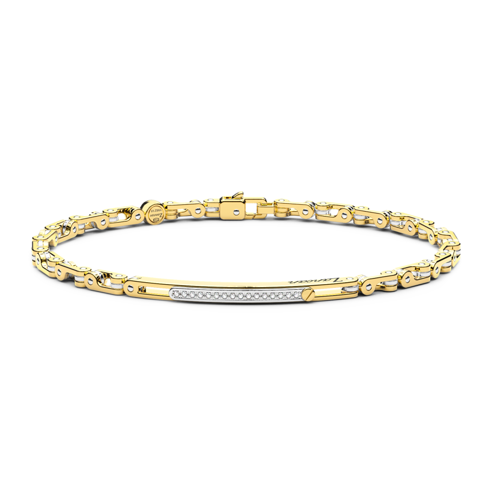Zancan Bracelet In 18K Gold With Diamonds
