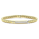 Zancan Bracelet In 18K Gold With Plaque And Diamonds