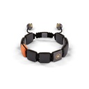 Shamballa Jewels Black Gold Diamond & Carnelian 10mm Lock Bead Bracelet