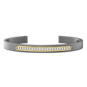 Zancan Titanium, 18Kt Gold & Diamond Bracelet
