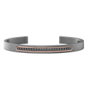 Zancan Titanium, 18Kt Gold & Diamond Bracelet