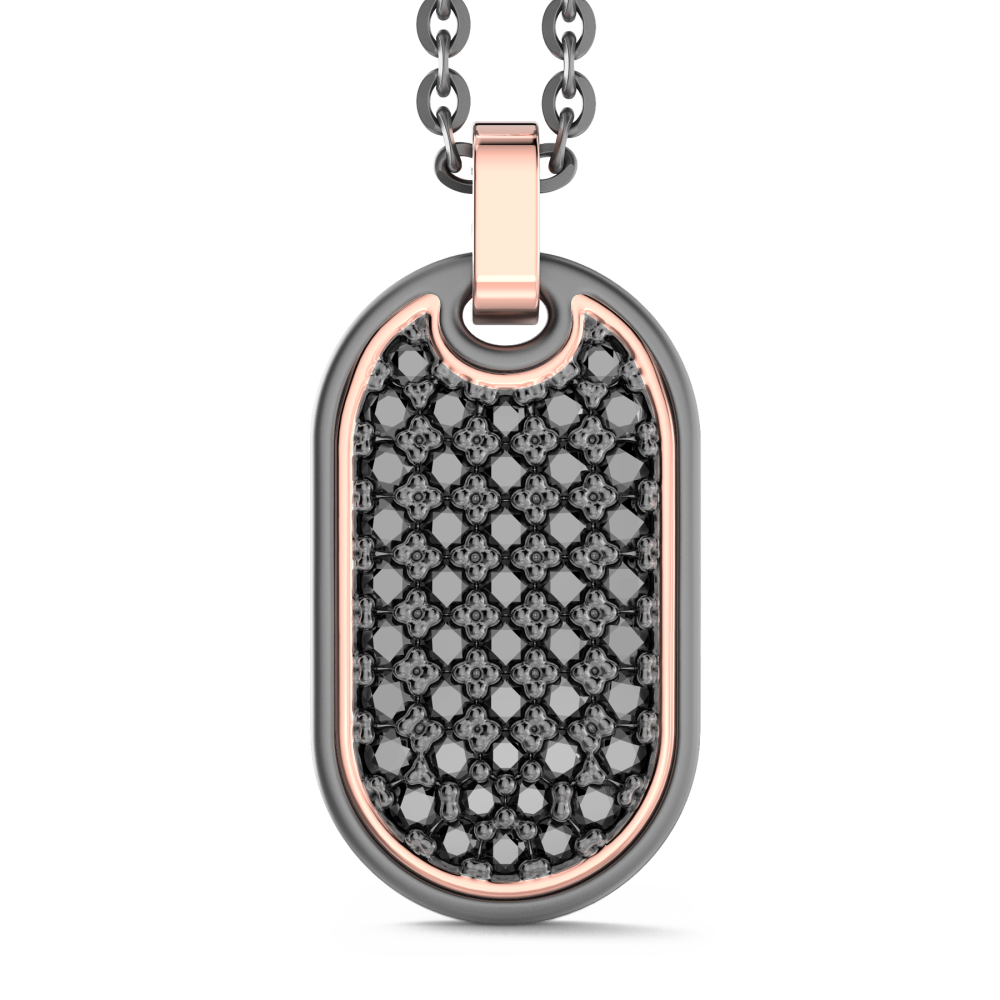 Zancan Titanium, 18Kt Gold & Diamond Necklace