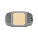 Zancan Ring In Titanium And 18Kt Gold