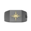 Zancan Ring In Titanium And 18Kt Gold