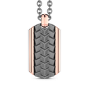 Zancan Titanium & 18Kt Gold Necklace