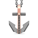 Zancan Titanium, 18Kt Gold & Diamond Necklace