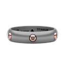 Zancan ring in titanium, 18kt gold and diamonds