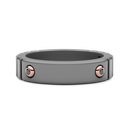 Zancan ring in titanium, 18kt gold and diamonds
