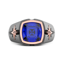 Zancan Titanium, 18Kt Gold & Sapphire Ring