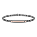 Titanium And 18Kt Gold Bracelet With Plate