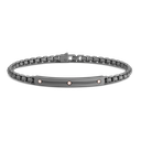 Zancan Bracelet In Titanium And 18Kt Gold With Diamonds