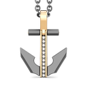 Zancan Titanium, 18Kt Gold & Diamond Necklace