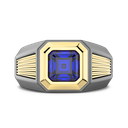 Zancan Titanium, 18Kt Gold & Sapphire Ring