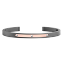 Zancan Titanium And 18Kt Gold Bracelet