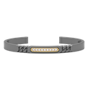 Zancan Titanium, 18Kt Gold & Diamond Bracelet