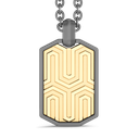 Zancan Titanium & 18Kt Gold Necklace