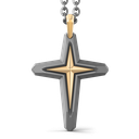 Zancan Titanium & 18Kt Gold Necklace