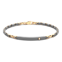 Zancan Titanium & 18Kt Gold Bracelet