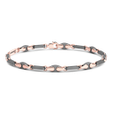 Zancan Titanium & 18Kt Gold Bracelet