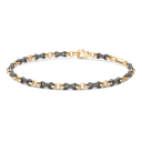 Zancan Titanium & 18Kt Gold Bracelet