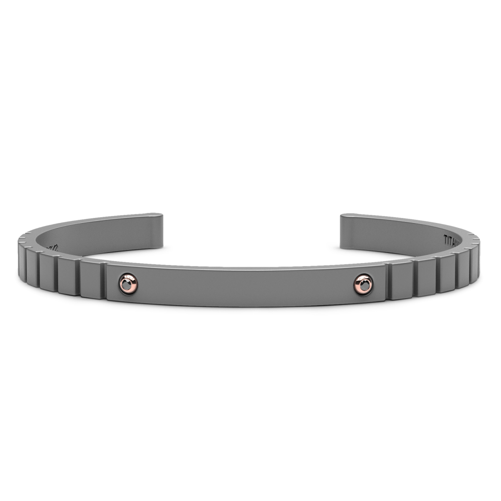 Zancan Titanium, 18Kt Gold & Diamond Bracelet