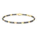 Zancan Titanium & 18Kt Gold Bracelet