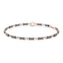 Zancan Titanium & 18Kt Gold Bracelet
