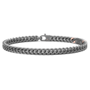 Zancan Titanium & 18Kt Gold Bracelet