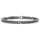 Zancan Titanium & 18Kt Gold Bracelet