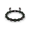 Shamballa Jewels Black Gold Diamond & Ceramic 8mm Braided Bead Bracelet