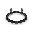 Shamballa Jewels Black Gold Ceramic 8mm Braided Bead Bracelet