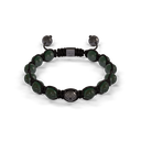 Shamballa Jewels Black Gold Ceramic 8mm Braided Bead Bracelet