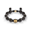 Shamballa Jewels Yellow Gold Diamond & Sapphire 10mm Braided Bead Bracelet