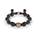 Shamballa Jewels Rose Gold Diamond & Sapphire 10mm Braided Bead Bracelet