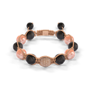Shamballa Jewels Rose Gold Diamond & Moonstone 10mm Braided Bead Bracelet