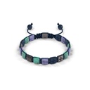 Shamballa Jewels Black Gold Diamond Turquoise Tanzanite & Ceramic 6mm Lock Bead Bracelet